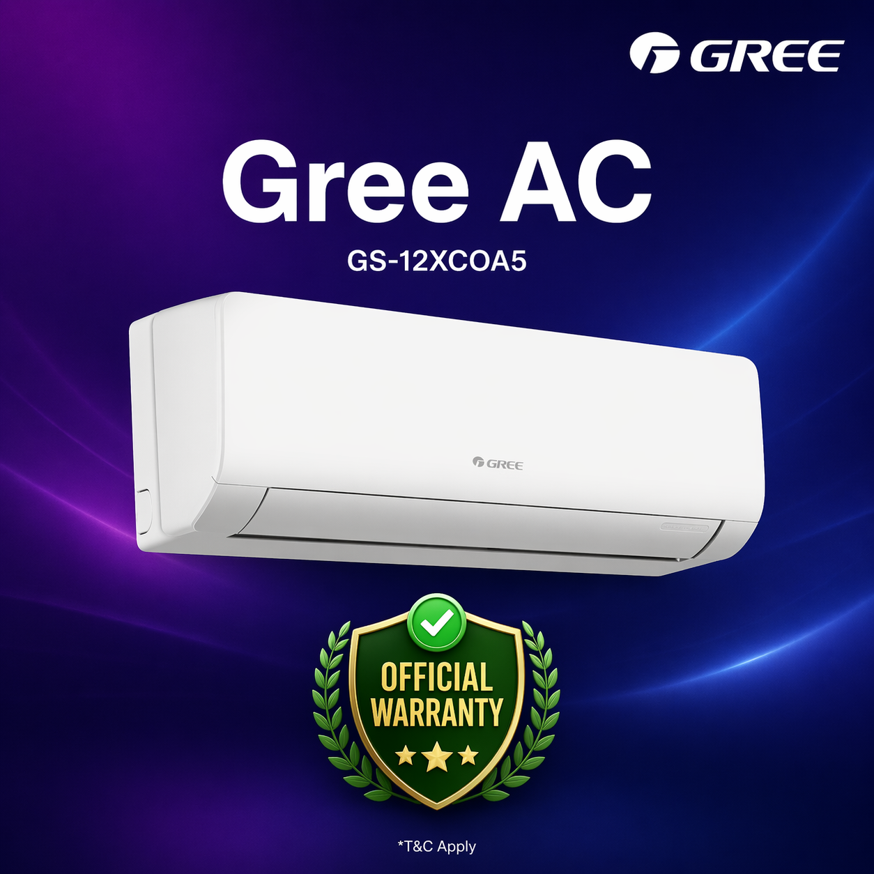 GREE GS-12XCOA5 Cosmo 1 Ton Split AC Non-Inverter