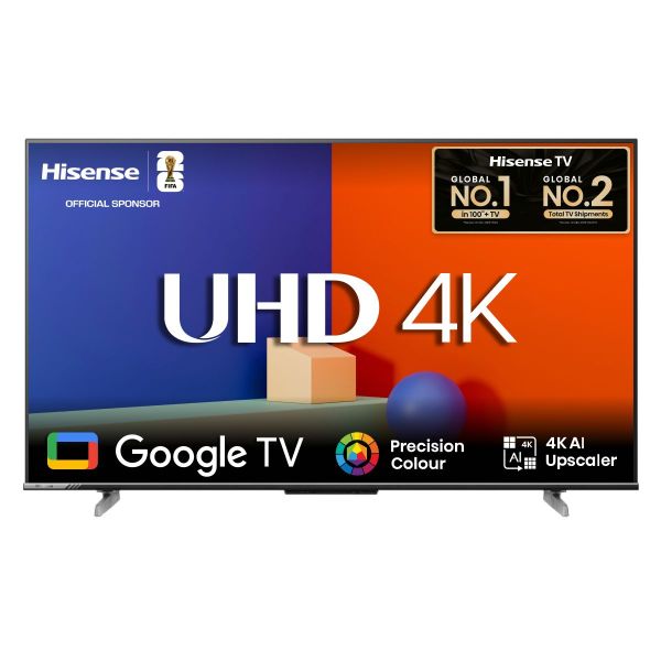 Hisense 75 Inch Bezelless Dolby Vision 4K UHD Smart LED Voice Control Google DTS TV 75A6F3-3