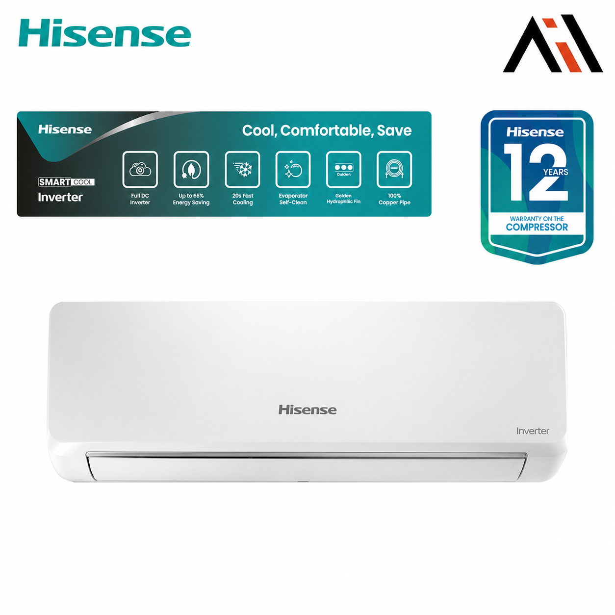 Hisense 1.5 Ton Full DC Inverter AC AS-18TW4RMATD01BU
