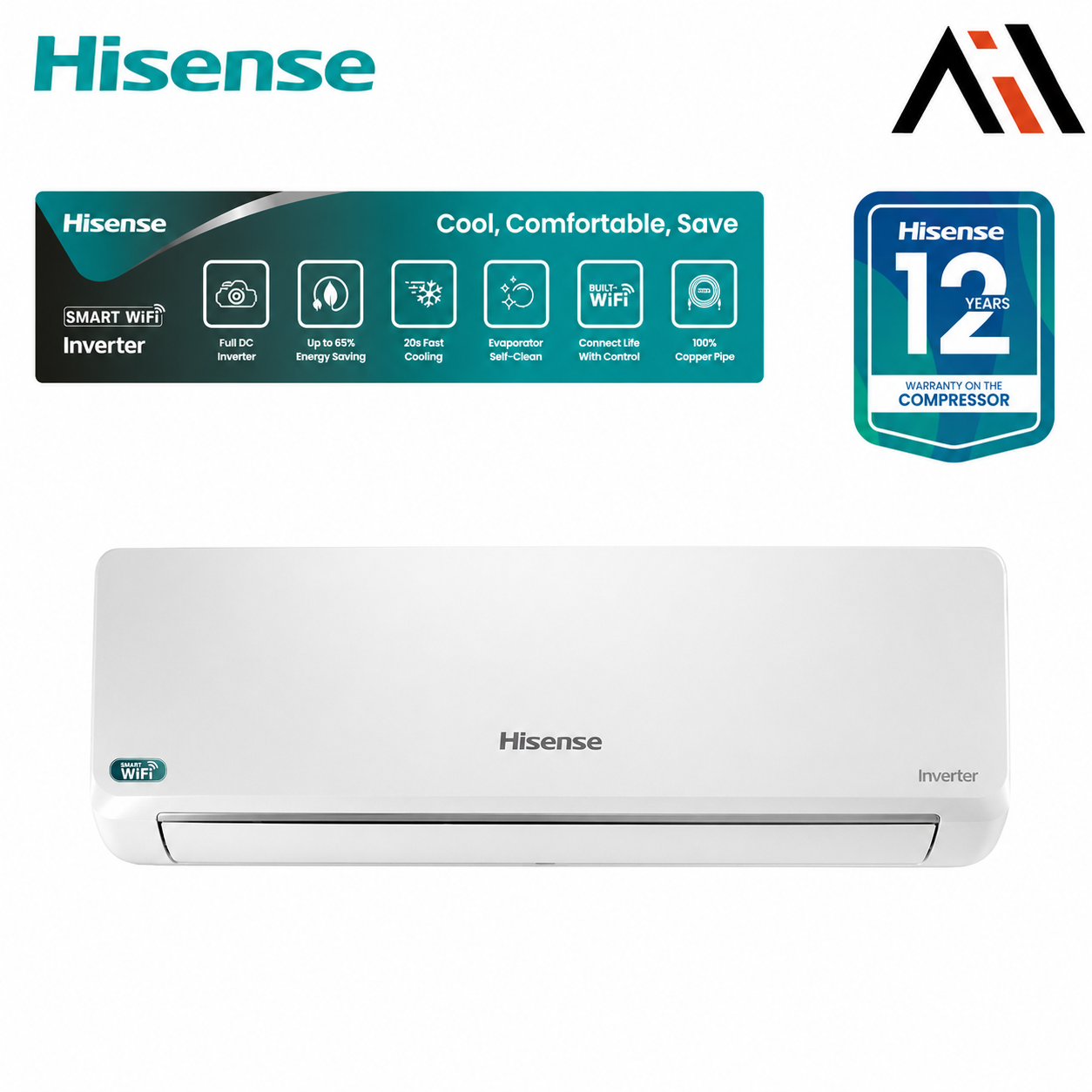 Hisense 2 Ton Wifi Full DC Inverter AC AS22TZ4RXBTD00AU