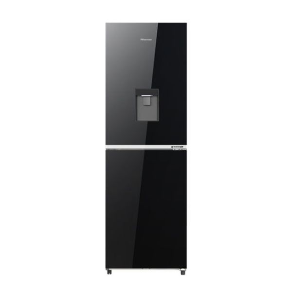 Hisense 270L BMF Inverter Glass Door with Dispenser Refrigerator RB1G270NM Premium Black