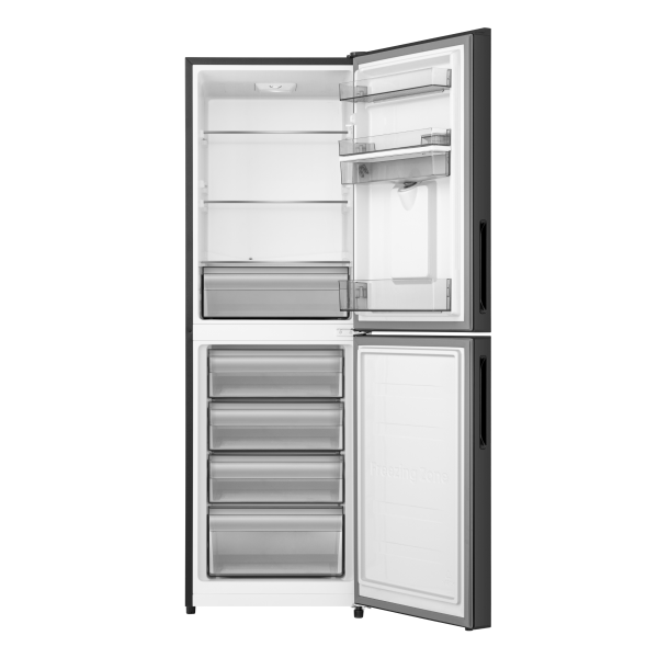 Hisense 270L BMF Inverter Glass Door with Dispenser Refrigerator RB1G270NM Mirror Black