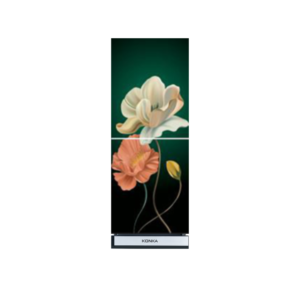 KONKA Refrigerator-KRT-165HGB-165 LTR-Upper Freezer-3D GREEN MAGNOLIA