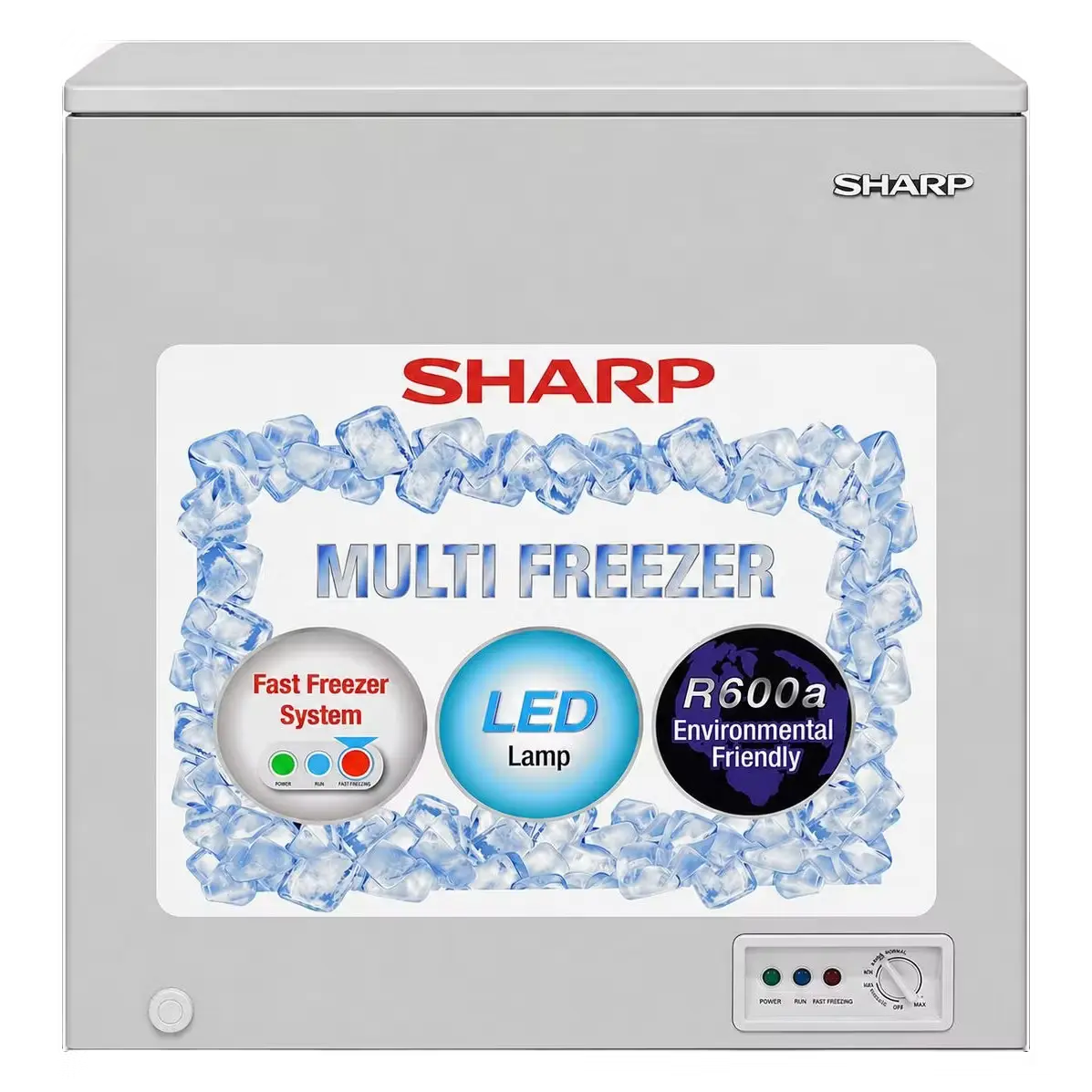 Sharp 93 Liters (Net) 110 Liters (Gross) SJC128-GY Chest Freezer