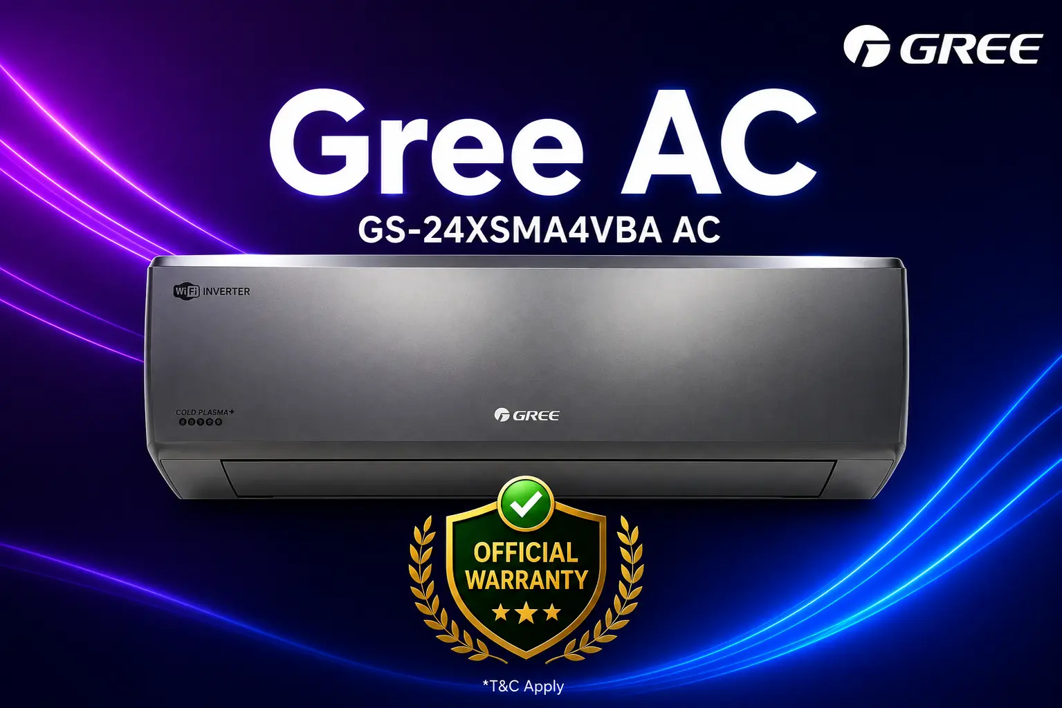 GREE Shimo Split Air Conditioner (2.0 TON) Inverter GS-24XSMA4VBA